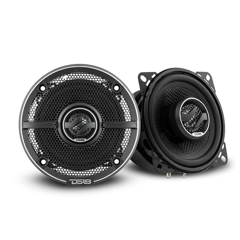DS18 ZXI44 4 Car Audio Coaxial Speaker with Built in Neodymium Tweeter and Kevlar Cone 2 Way 150 Watts Max 4 Ohm 2 SpeakersBlack - Image 2
