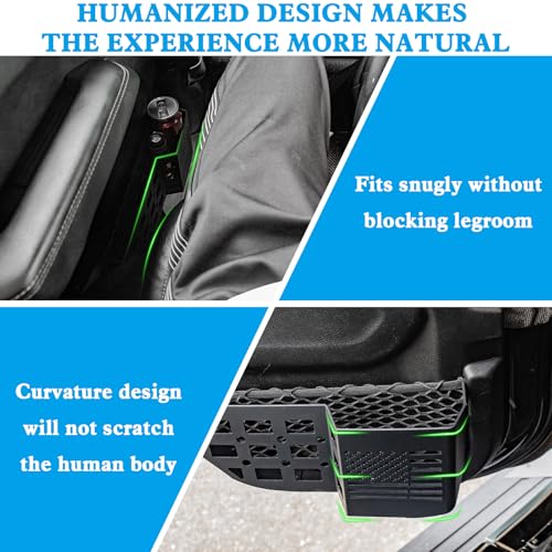 Z8 Metal Rear Door Storage Pockets Compatible with 2018-2025 Jeep Wrangler JL JLU JT Side Organizer Storage Box Replace Sagging Nets - Image 4