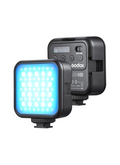 LITEMONS LED6R RGB LED Video Light Rechargeable Mini Fill-in Light 3200K-6500K Dimmable 13 Lighting Effects Support Magnetic Adsorption with 3 Cold Shoe Mounts for Vlog Live Streaming Product Photogra