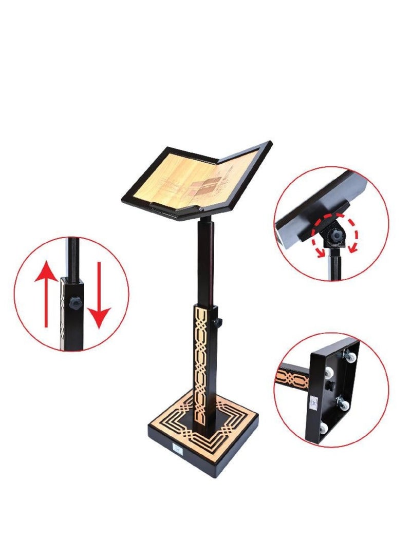 حامل المصحف الخشبي ( الفرقان ) بني غامق - نسخة أصلية - Image 4