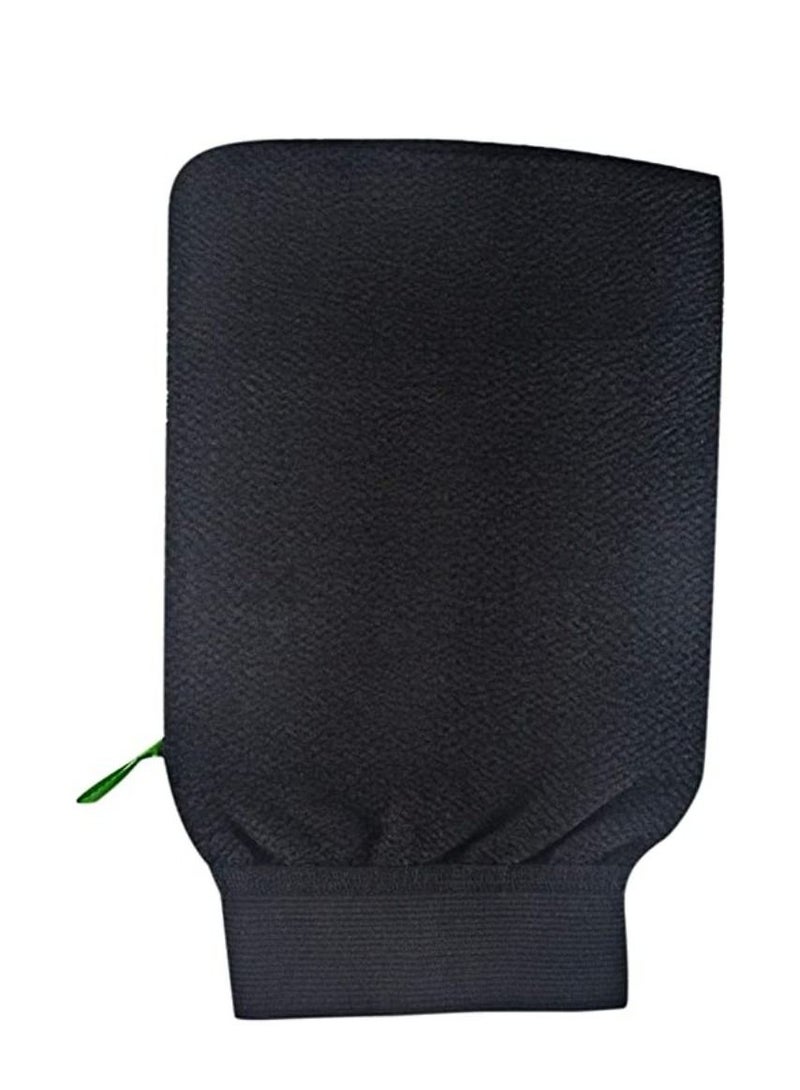 2 P iece Exfoliating Bath Glove Black  - Image 2