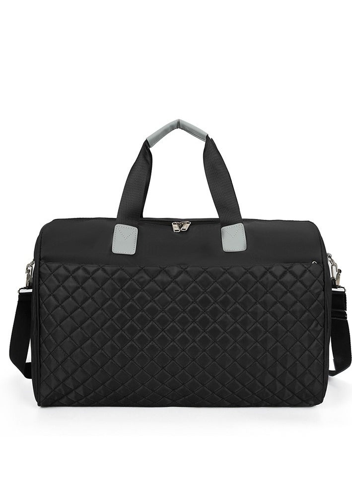 MIXDE Multipurpose Quilted Travel Duffel Bag Large Capacity Lightweight Waterproof Oxford Fabric Shoulder Luggage Bag for Fitness Sports Training Trip Unisex  - Image 1