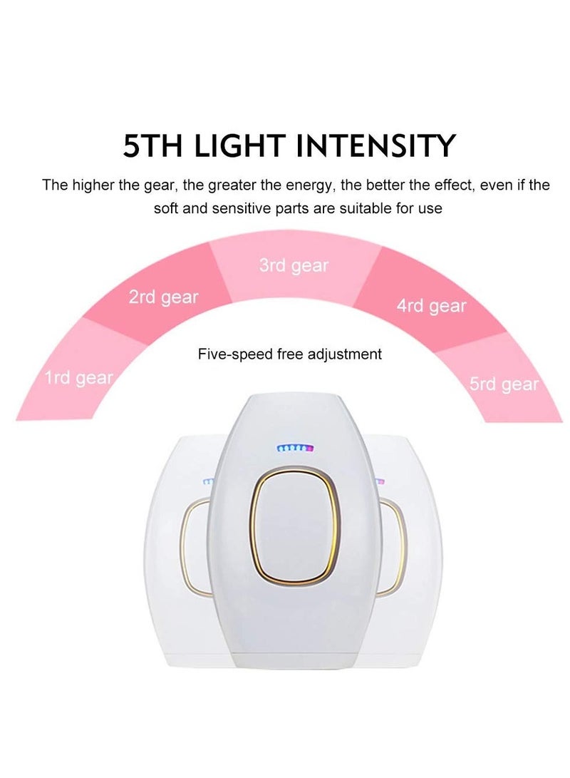 At,Home IPL Hair Removal Device with 5 Energy Levels for Painless Hair Removal for All Skin Types, Ideal for Face, Legs, Arms, and Body - Image 2
