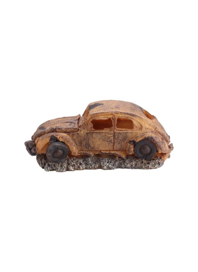 Generic - Aquarium Bubbler Decorations, Fish Tank Resin Ornament for Air Bubble Stone Oxygen Pump - Imitation Car Wreck - Image 1
