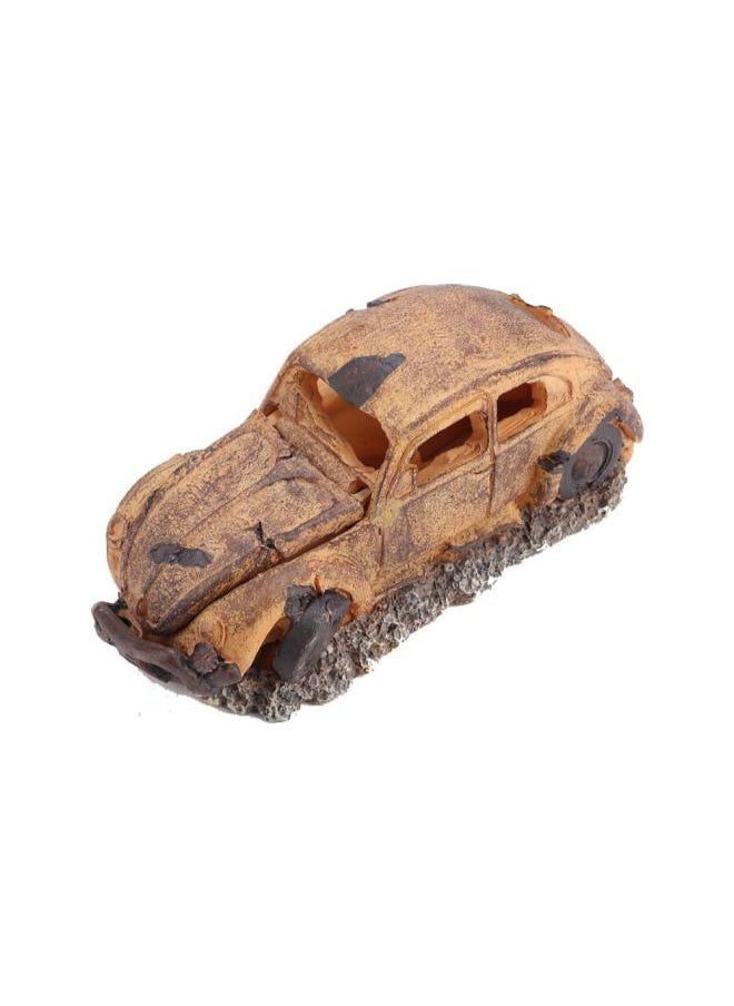 Generic - Aquarium Bubbler Decorations, Fish Tank Resin Ornament for Air Bubble Stone Oxygen Pump - Imitation Car Wreck - Image 1