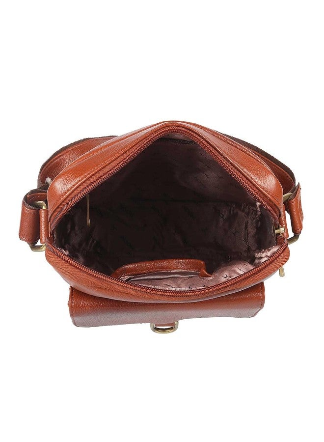 Mochi Women Tan Zip Top Sling Bag (37-7359) - Image 3