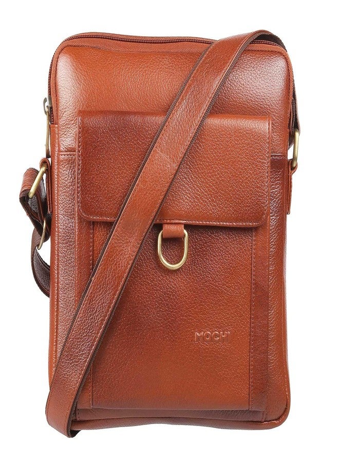 Mochi Women Tan Zip Top Sling Bag (37-7359) - Image 2
