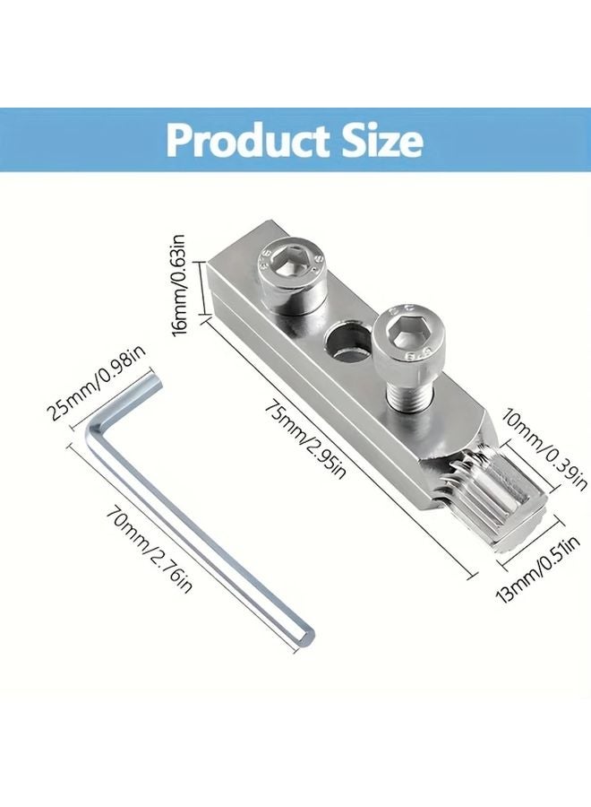 2 Pcs Set Faucet Valve Extractor Tool 1 2 and 3 4 Inch Adjustable Angle Steel Pipe Screw Remover with Bonus Wrench - Image 4