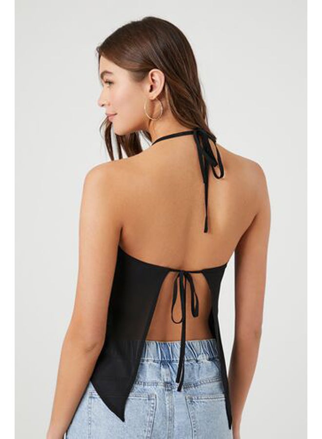 FOREVER 21 انقسام الظهر الشيفون الرسن كامي - Image 3