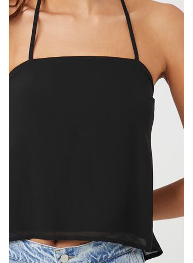 FOREVER 21 انقسام الظهر الشيفون الرسن كامي - Image 5