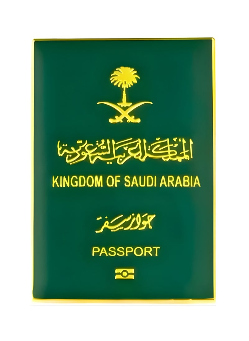 ملصق معدني على شكل جواز سفر سعودي للجوال أو أي سطح أملس - Image 2