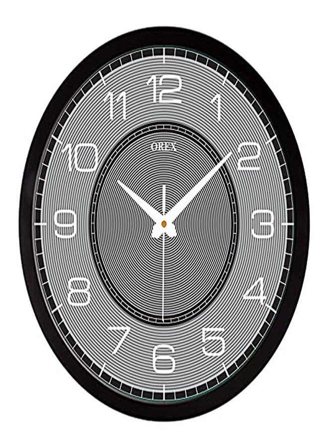 OREX Stylish Wall Clock for Home/Living Room/Bedroom/Kitchen/Office/Kids Room/Shop (Gray) - Image 1
