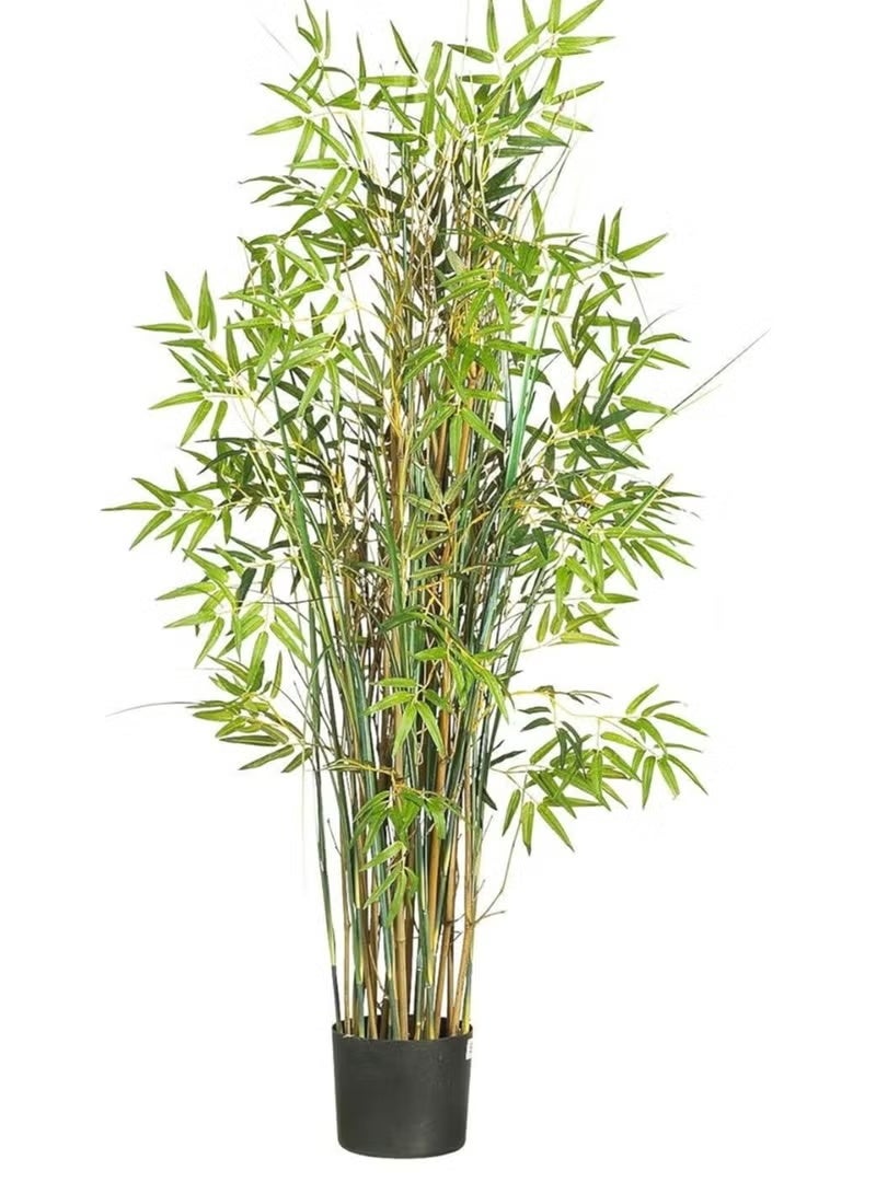 Bamboo Artificial Bamboo Potted Plant – 180cm, Yellow Pole, Realistic Decorative Green Plant for Home, Office, Mall & Garden - Image 1