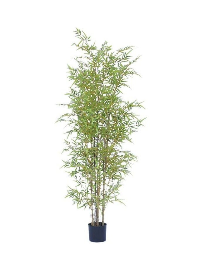 Bamboo Artificial Bamboo Potted Plant – 180cm, Yellow Pole, Realistic Decorative Green Plant for Home, Office, Mall & Garden - Image 2