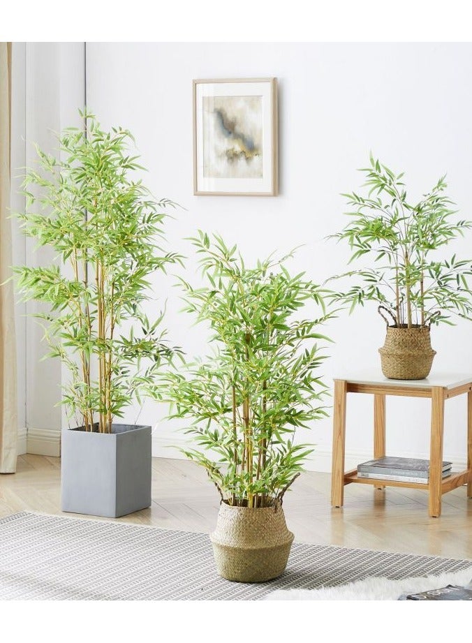 Bamboo Artificial Bamboo Potted Plant – 180cm, Yellow Pole, Realistic Decorative Green Plant for Home, Office, Mall & Garden - Image 3