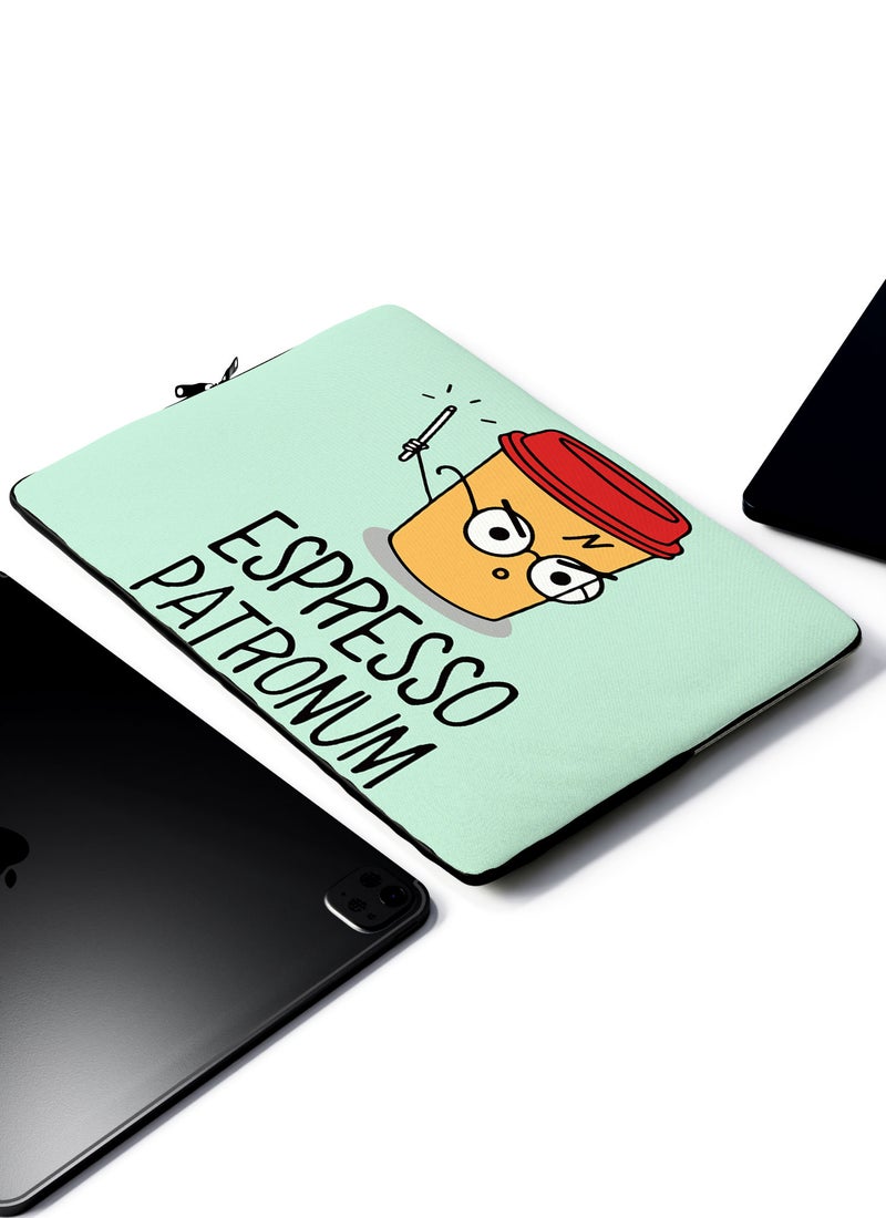 LOUD UNIVERSE Laptop Sleeve 15 inch Hogwarts School Movies Collection Coffee Lover Espresso Harry Potter Tablet Sleeve - Image 2