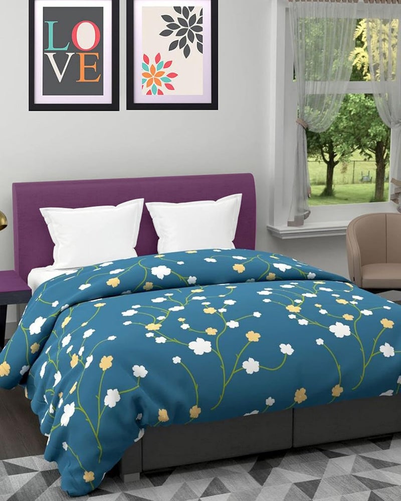 KEA All-Weather Microfiber Double Bed Printed Comforter, 200 GSM|Size - 85x95 Inch|Comforter Double - Image 4