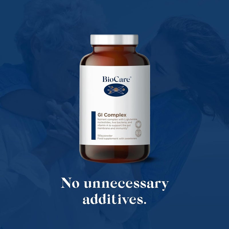 BioCare GI Complex Nutrient Complex with LGlutamine Nucleotides Live Bacteria Vitamin A Gut Tissue Immunity Support 150g - Image 3
