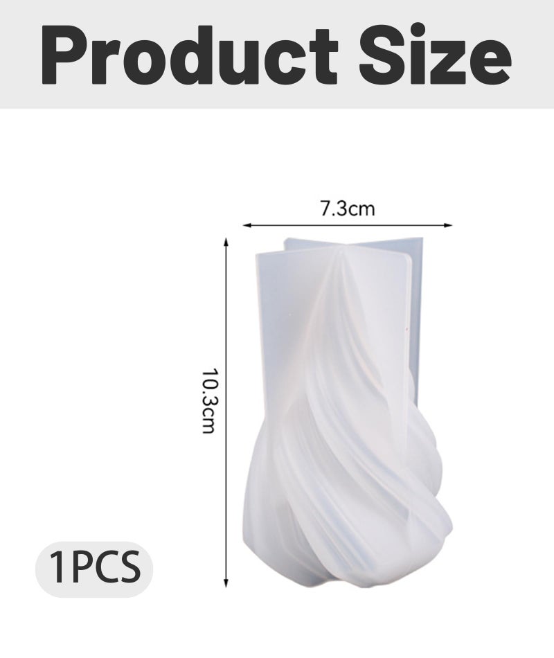 BdelrinQue Christmas Tree Candle Mould, Pillar Candle Mould, Christmas Candle Mold, Arc Shaped Candle Making Mold for DIY Candles, Soap, Resin, Chocolate, 10.3 x 7.3 cm - Image 2