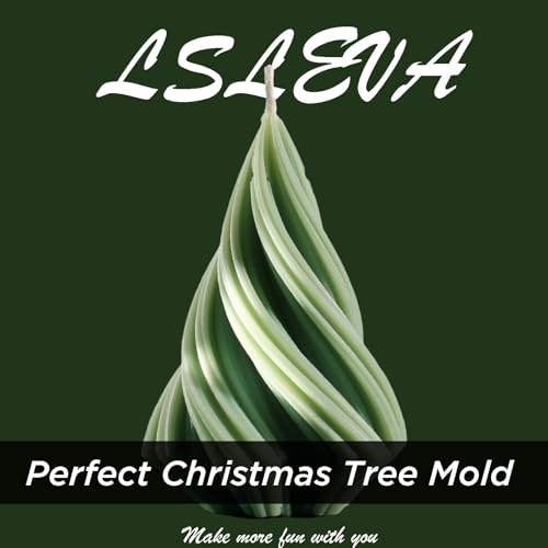 BdelrinQue Christmas Tree Candle Mould, Pillar Candle Mould, Christmas Candle Mold, Arc Shaped Candle Making Mold for DIY Candles, Soap, Resin, Chocolate, 10.3 x 7.3 cm - Image 4