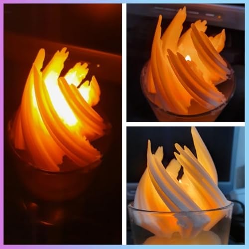 BdelrinQue Christmas Tree Candle Mould, Pillar Candle Mould, Christmas Candle Mold, Arc Shaped Candle Making Mold for DIY Candles, Soap, Resin, Chocolate, 10.3 x 7.3 cm - Image 5