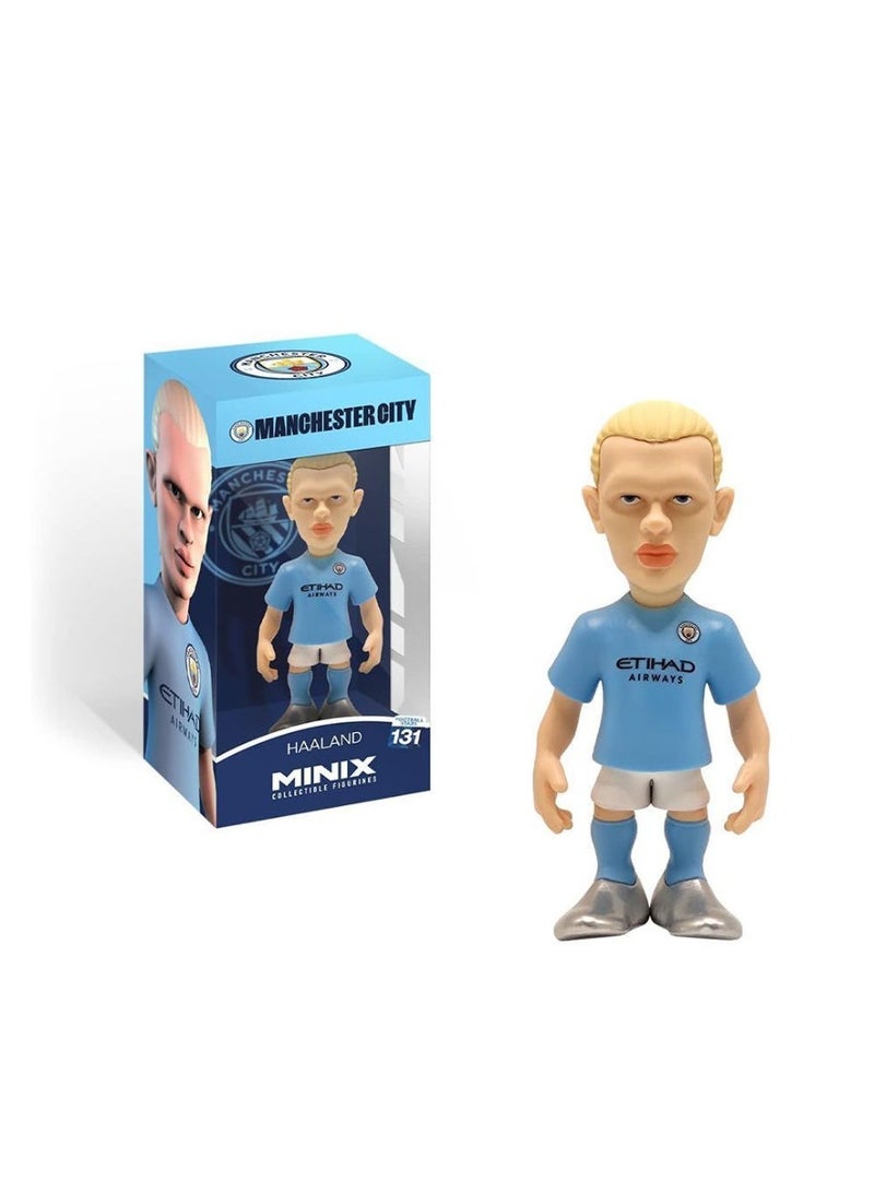 MINIX Official Manchester City Erling Haaland 12 cm Blue & White Figure 11063 - Image 2