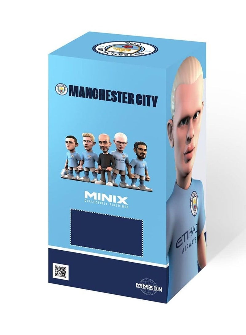MINIX Official Manchester City Erling Haaland 12 cm Blue & White Figure 11063 - Image 3