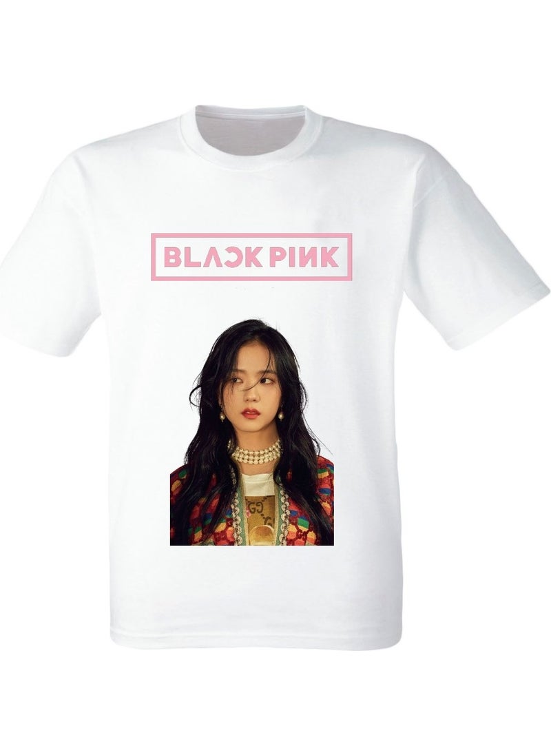 Black Pink - Jisoo - Digital Printed Kids White T-Shirt 