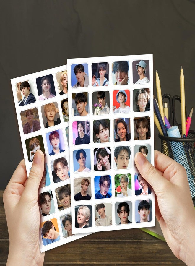 NS Trading Seventeen All Members Cute Small Round Corner Stickers (Set of 4 Sheets 96 Stickers) - Image 1