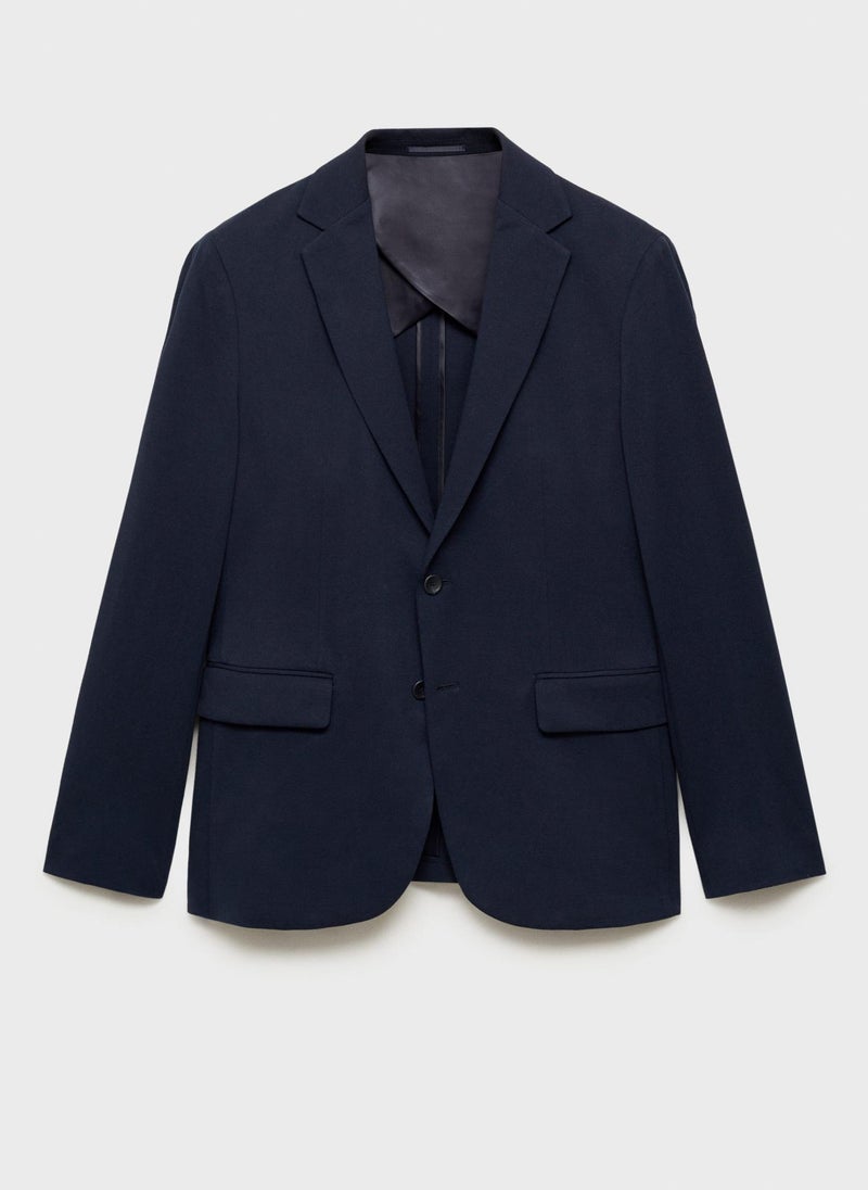 Mango Man - Slim Fit Cotton Blazer - Image 1