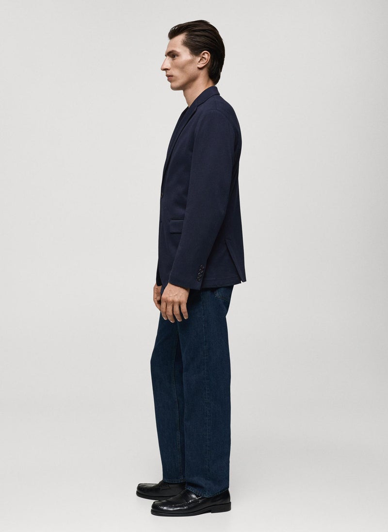 Mango Man Slim Fit Cotton Blazer  - Image 3