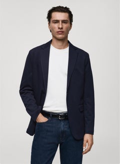 Mango Man Slim Fit Cotton Blazer  - Image 1