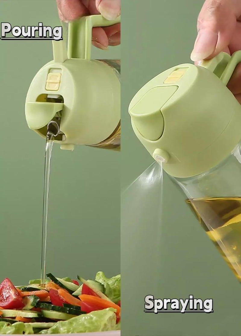 Feinerman 2 in 1 Olive Oil Sprayer and Dispenser Bottle Oil Vinegar Sprayer for Kitchen Cooking Air Fryer BBQ Roasting Salad Dressing DualUse Cooking Tool 550ml Multicolor - Image 3