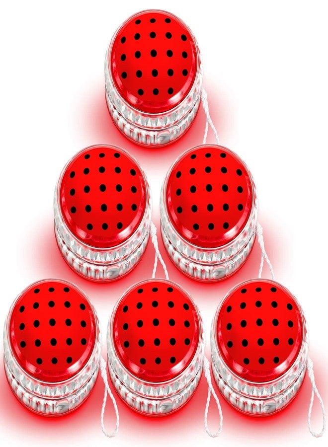 Woanger Ladybug Party Favors LED Yoyo Bulk Light up Responsive Balls Novelty Plastic Rainbow Yoyo for Kids Adults Beginner Ladybug Themed Birthday Party Decorations Classroom Prize - Image 1