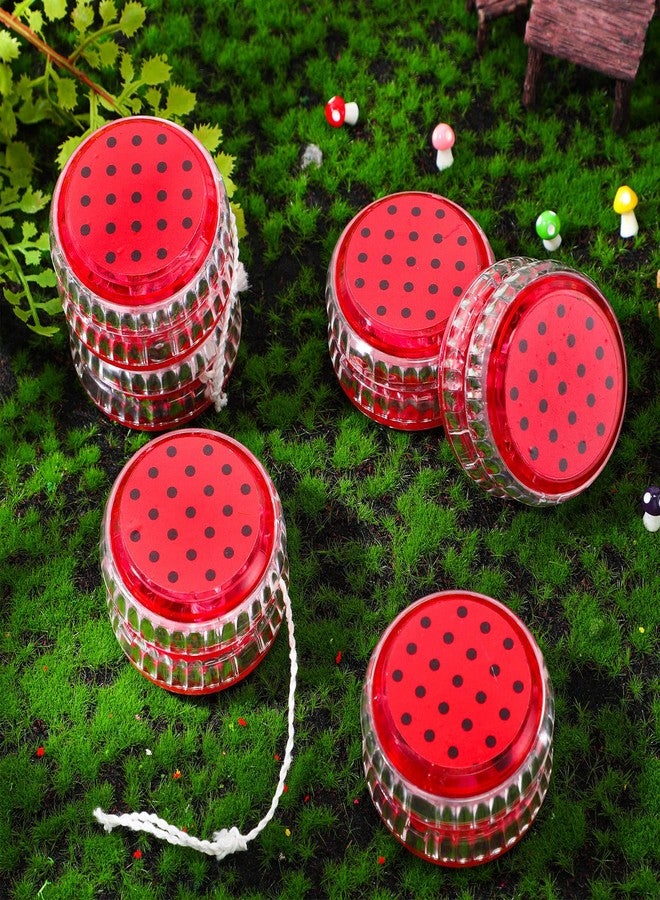 Woanger Ladybug Party Favors LED Yoyo Bulk Light up Responsive Balls Novelty Plastic Rainbow Yoyo for Kids Adults Beginner Ladybug Themed Birthday Party Decorations Classroom Prize - Image 5