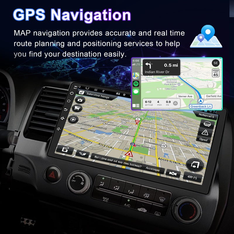 Loddery 6.86 Inch Android 13 car Stereo Radio for Dodge Ram 1500 2500 3500 1994â€“2002,for Chrysler Town & Country 1990-2000,for Cirrus 1995-2000 w/Wireless Carplay & Android Auto WiFi Bluetooth Camera MIC - Image 5