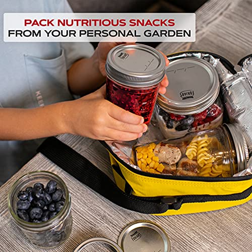 FORJARS - Wide Mouth Canning Lids, 100-Pack – Create Airtight Seals on Mason Jars to Preserve Food for Meal Prep & Emergency Food Storage – 3.4 In. Metal Lids with Silicone Seals – Canning Supplies - Image 5