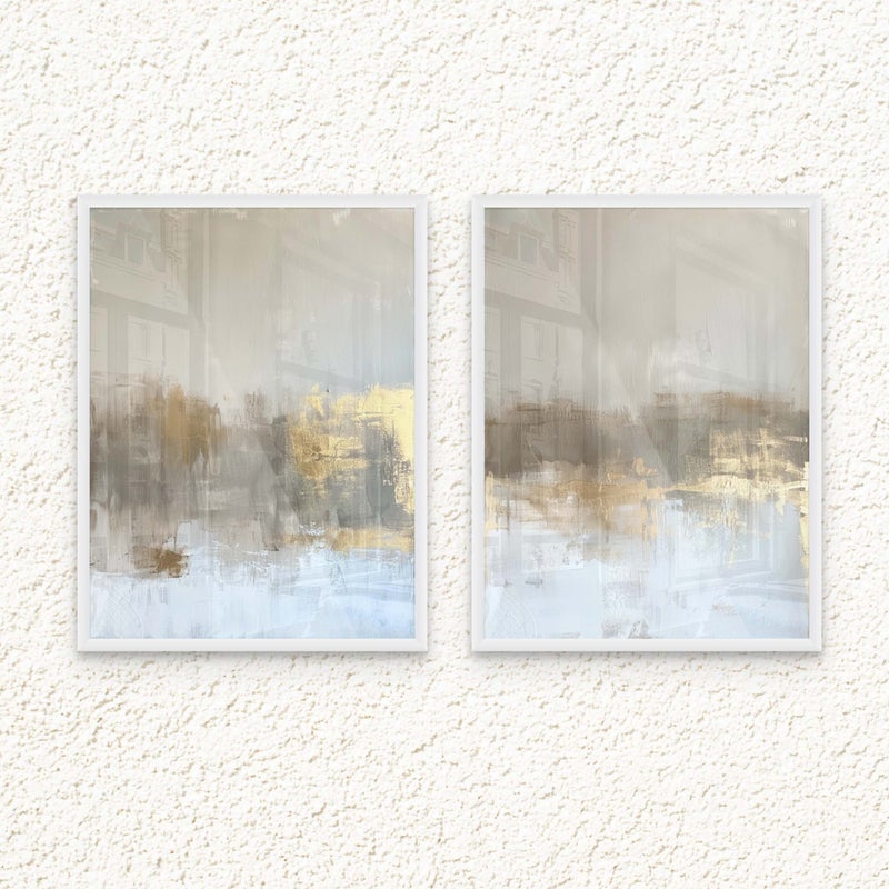 آرت دیکور  طباعة بورتريه فنية مؤطرة لديكور فني حديث بتصميم جداري تجريدي معاصر وبأسلوب بسيط – لوحات تجريدية عصرية – ديكور جداري أنيق لغرفة المعيشة أو غرفة النوم أو المكتب أو استوديو المنزل. - Image 1