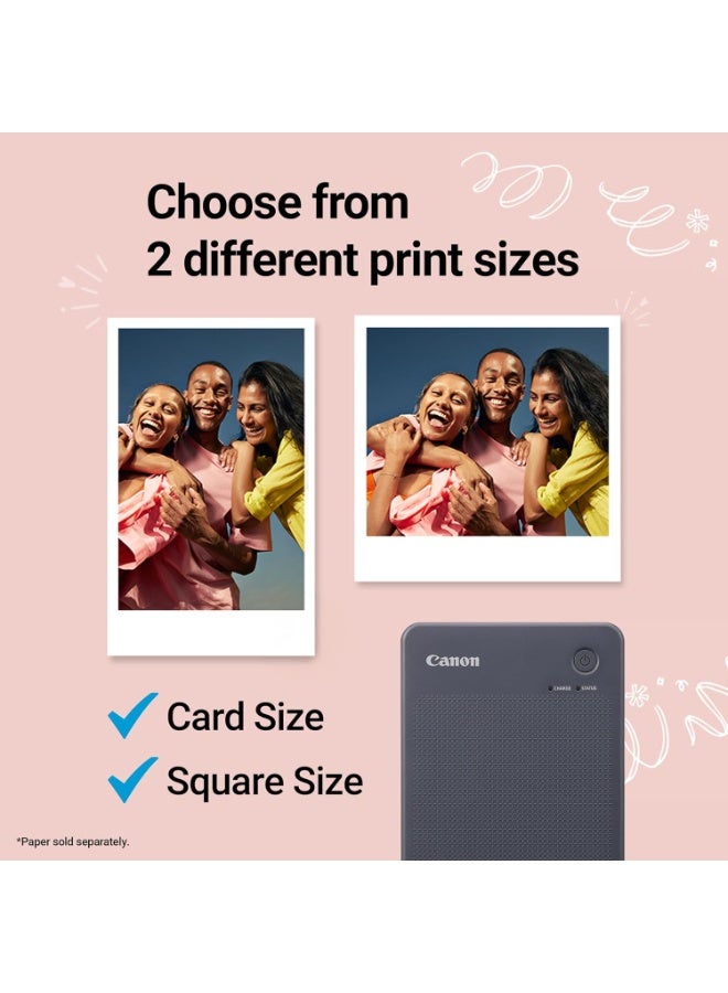 Canon SELPHY QX20 Compact Photo Printer Gray - Image 5