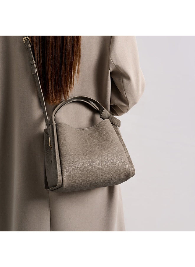 PU Leather Bucket Bag, Handheld Shoulder Crossbody Bag - Image 3