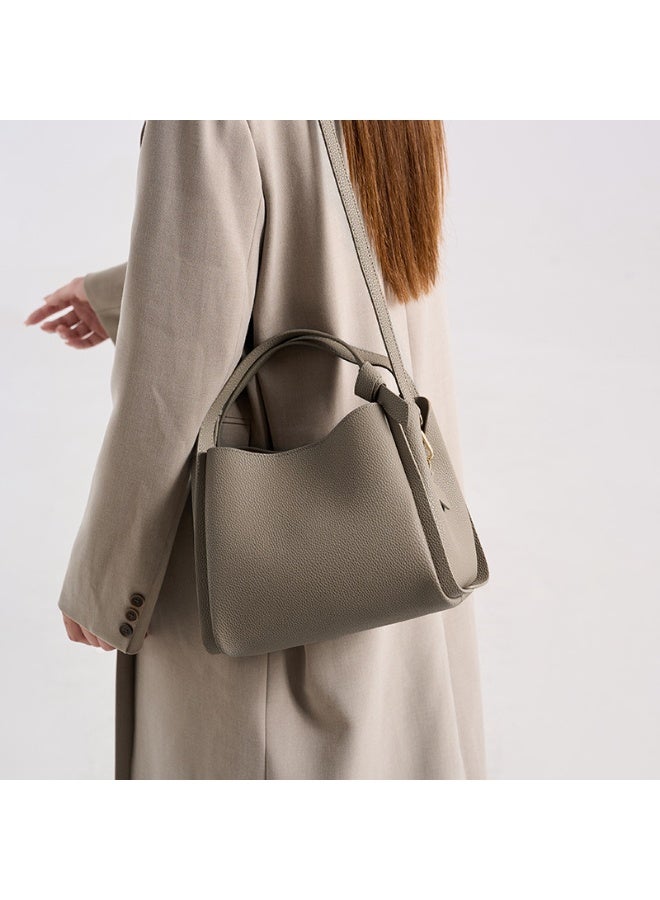 PU Leather Bucket Bag, Handheld Shoulder Crossbody Bag - Image 4