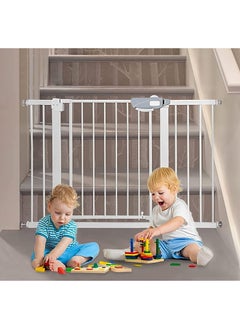 SKY-TOUCH Auto Close Extra Wide Child Gate Suitable For 75-144 CM, Including 10/20/30 CM Extension Rack Kit  - Image 1
