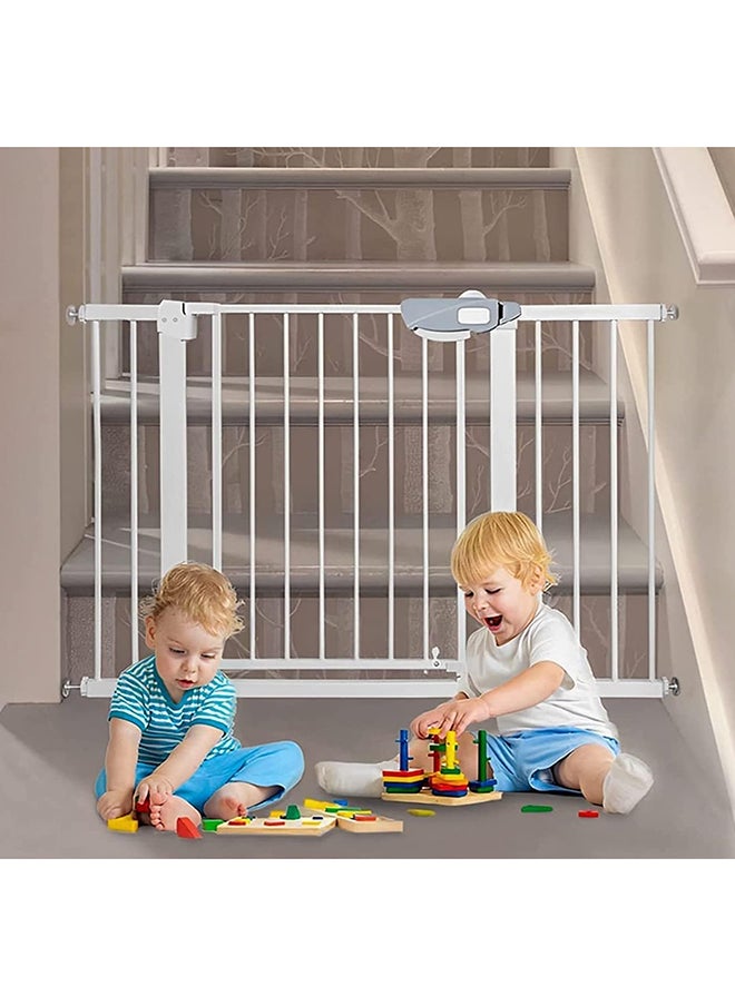 SKY-TOUCH - Auto Close Extra Wide Child Gate Suitable For 75-144 CM, Including 10/20/30 CM Extension Rack Kit - Image 1