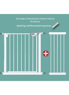 SKY-TOUCH Auto Close Extra Wide Child Gate Suitable For 75-144 CM, Including 10/20/30 CM Extension Rack Kit  - Image 4