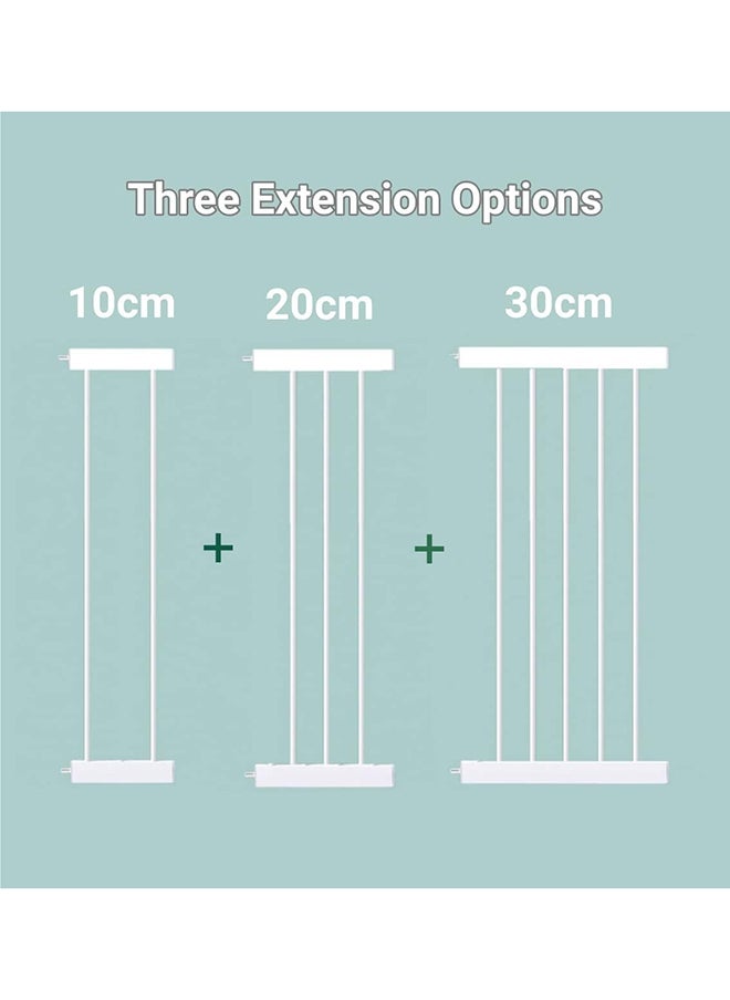 SKY-TOUCH - Auto Close Extra Wide Child Gate Suitable For 75-144 CM, Including 10/20/30 CM Extension Rack Kit - Image 1