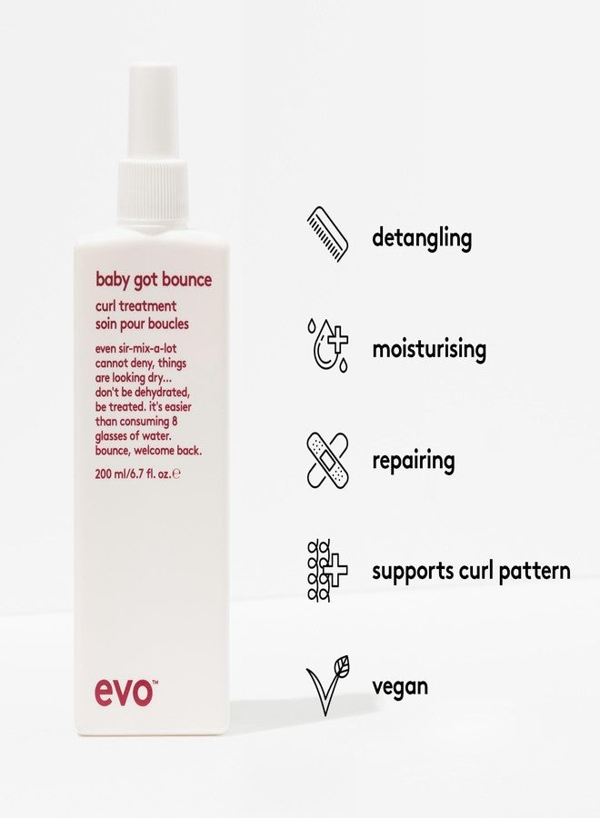 EVO Baby Got Bounce Curl Treatment - Enhances Curls with Touchable Soft Finish - Moisturize & Reduce Dry Frizzy Hair - 200ml / 6.7fl.oz - Image 3