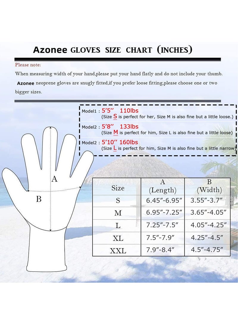 Generic Diving Gloves, 5Mm Neoprene Gloves, Waterproof Warm Diving Gloves With Adjustable Velcro, Anti-Slip Water Gloves For Women Men For Diving, Surfing, Kayaking, Snorkeling, Sailing (Black, Xl)  - Image 5