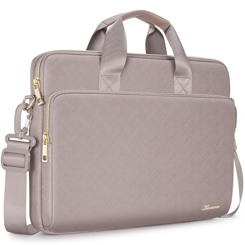 KIZUNA حقيبة كمبيوتر محمول KIZUNA بحجم 14 بوصة لحقيبة كتف لجهاز MacBook Air 15" M3 M2/Lenovo IdeaPad Slim 3i/IdeaPad Flex 5/15.4 MacBook Pro/14 Yoga Slim Pro X/14.4" Surface Laptop Studio 2/HP/Dell، كاكي - Image 1