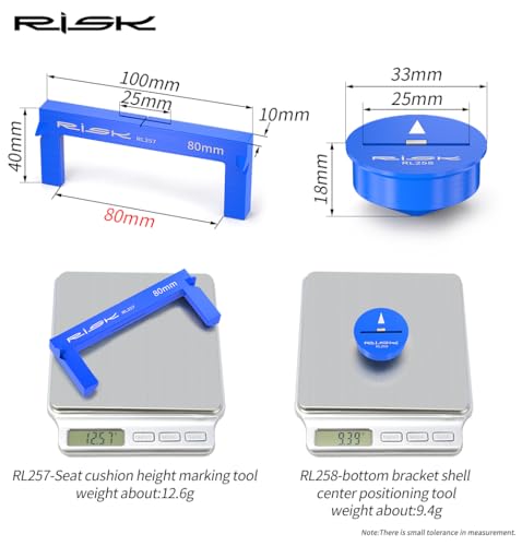 CYCEARTH Bicycle Bike Seat Cushion Height Measuring Tool Fitting Measurement Gauge - Image 2