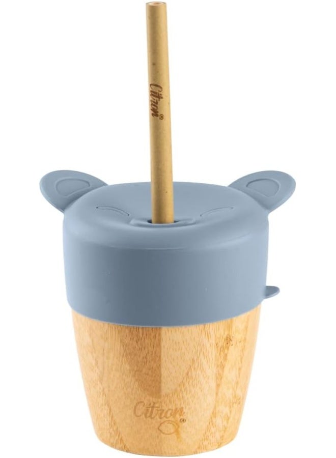 Citron Bamboo Cup With 2 Silicone Lids - Image 1